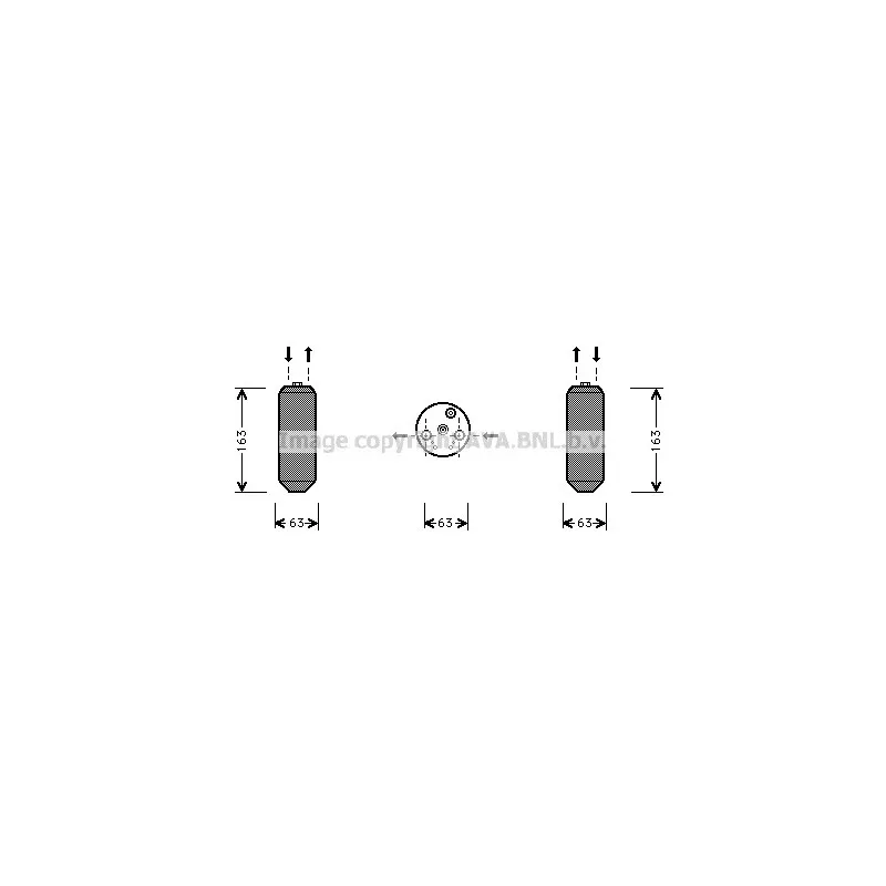 Filtre déshydratant, climatisation AVA QUALITY COOLING HDD103