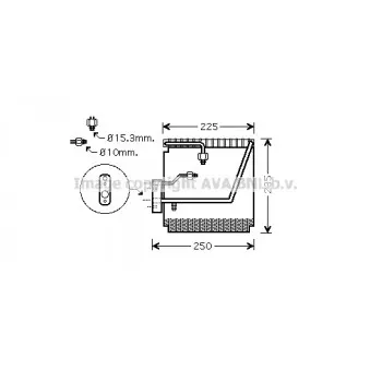Evaporateur climatisation AVA QUALITY COOLING HDV198
