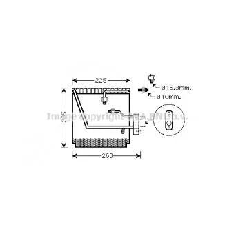 Evaporateur climatisation AVA QUALITY COOLING HDV225