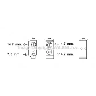 Détendeur, climatisation AVA QUALITY COOLING HY1385