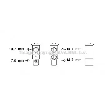 Détendeur, climatisation AVA QUALITY COOLING HY1386