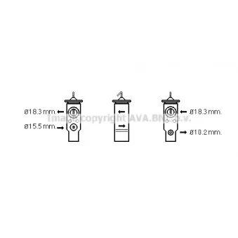 Détendeur, climatisation AVA QUALITY COOLING HY1410