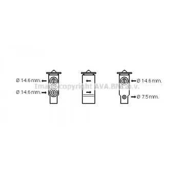 Détendeur, climatisation AVA QUALITY COOLING HY1411