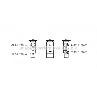 Détendeur, climatisation AVA QUALITY COOLING HY1417