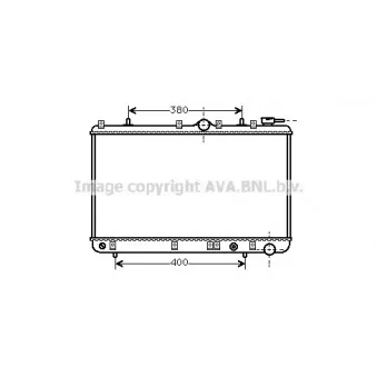 Radiateur, refroidissement du moteur AVA QUALITY COOLING HY2005