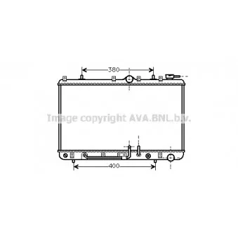 Radiateur, refroidissement du moteur AVA QUALITY COOLING HY2006