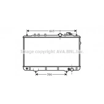 Radiateur, refroidissement du moteur AVA QUALITY COOLING HY2022