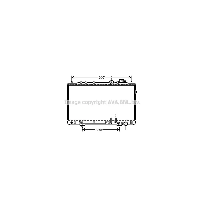 Radiateur, refroidissement du moteur AVA QUALITY COOLING HY2023