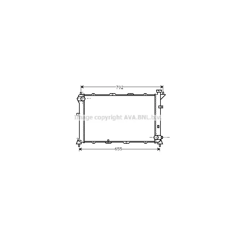 Radiateur, refroidissement du moteur AVA QUALITY COOLING HY2024