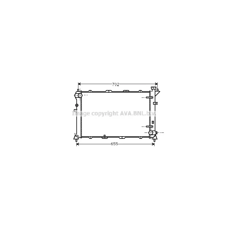 Radiateur, refroidissement du moteur AVA QUALITY COOLING HY2025