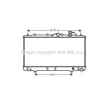 Radiateur, refroidissement du moteur AVA QUALITY COOLING HY2026