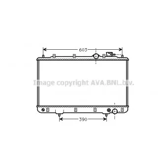 Radiateur, refroidissement du moteur AVA QUALITY COOLING HY2031