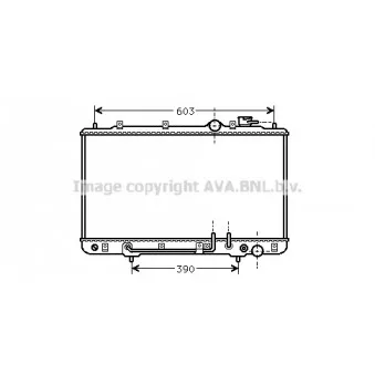 Radiateur, refroidissement du moteur AVA QUALITY COOLING HY2032