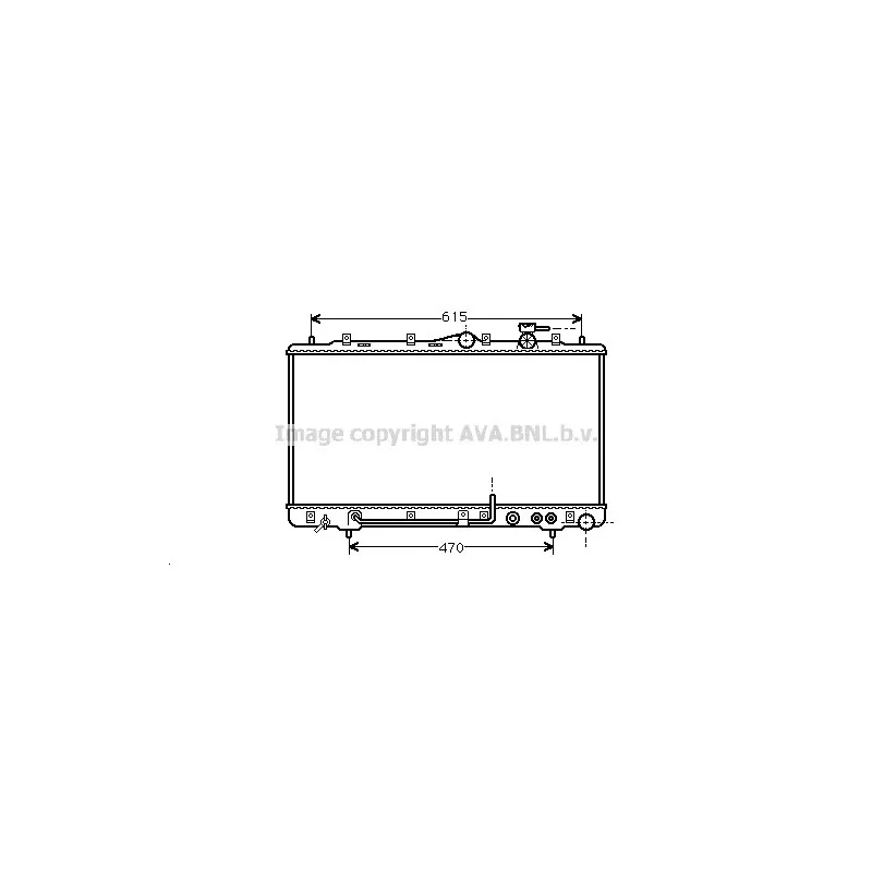 Radiateur, refroidissement du moteur AVA QUALITY COOLING HY2033