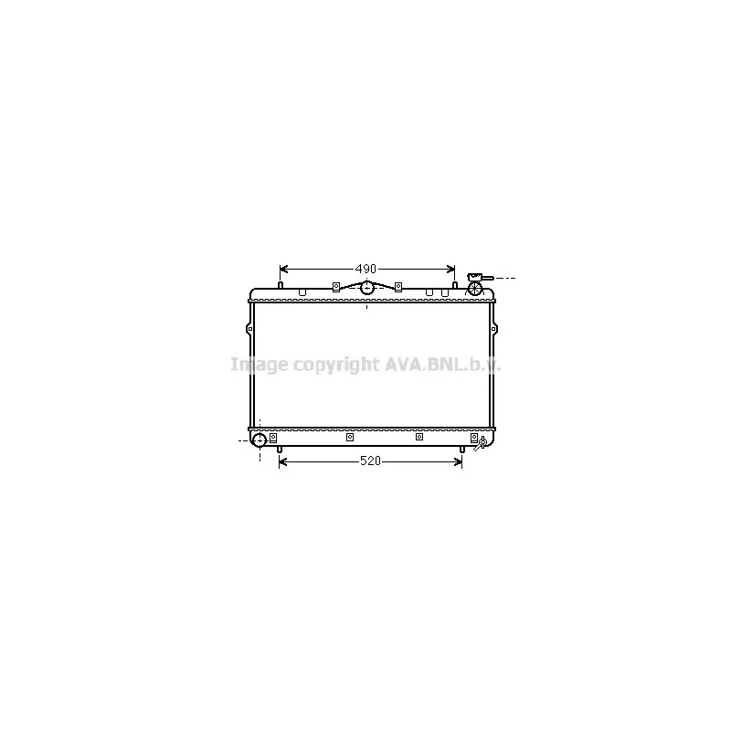 Radiateur, refroidissement du moteur AVA QUALITY COOLING HY2043