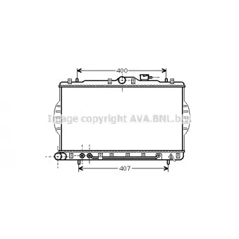 Radiateur, refroidissement du moteur AVA QUALITY COOLING HY2048