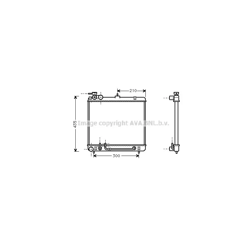 Radiateur, refroidissement du moteur AVA QUALITY COOLING HY2052