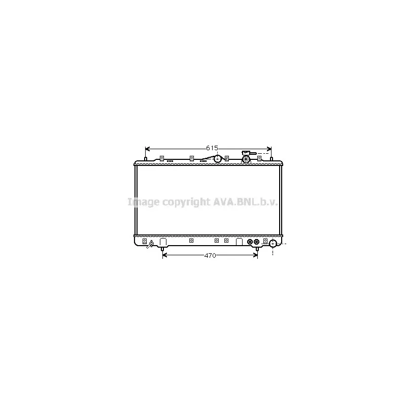 Radiateur, refroidissement du moteur AVA QUALITY COOLING HY2056