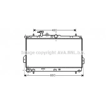 Radiateur, refroidissement du moteur AVA QUALITY COOLING HY2097