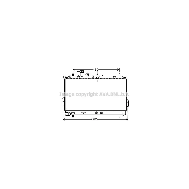 Radiateur, refroidissement du moteur AVA QUALITY COOLING HY2097