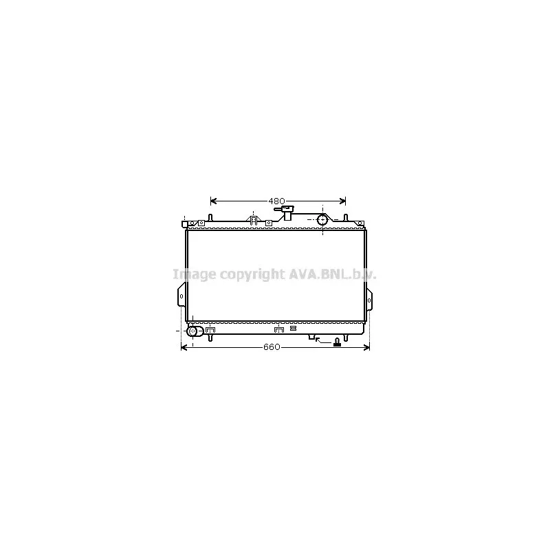Radiateur, refroidissement du moteur AVA QUALITY COOLING HY2098