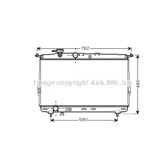 Radiateur, refroidissement du moteur AVA QUALITY COOLING