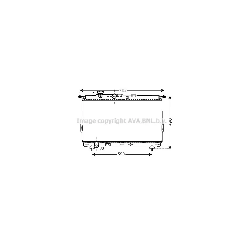 Radiateur, refroidissement du moteur AVA QUALITY COOLING HY2106