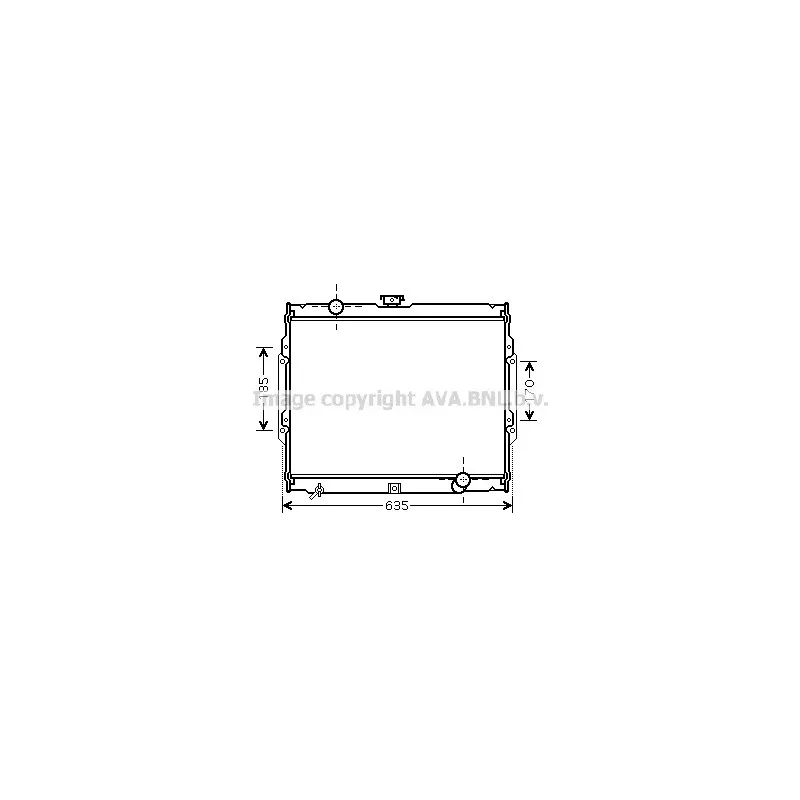 Radiateur, refroidissement du moteur AVA QUALITY COOLING HY2108