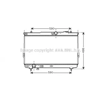 Radiateur, refroidissement du moteur AVA QUALITY COOLING HY2111