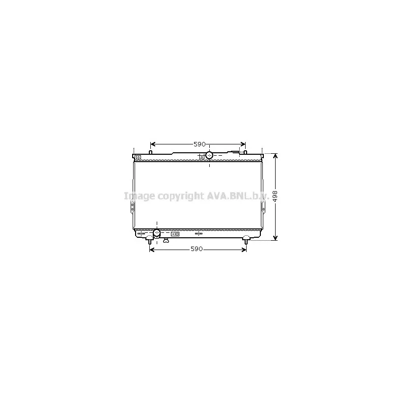 Radiateur, refroidissement du moteur AVA QUALITY COOLING HY2111