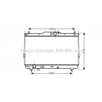 Radiateur, refroidissement du moteur AVA QUALITY COOLING HY2113