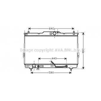 Radiateur, refroidissement du moteur AVA QUALITY COOLING HY2114
