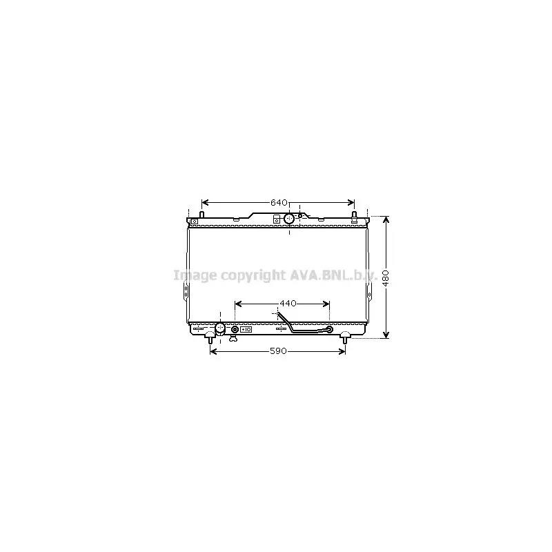 Radiateur, refroidissement du moteur AVA QUALITY COOLING HY2114