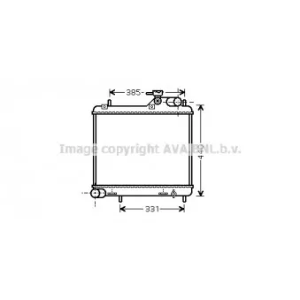 Radiateur, refroidissement du moteur AVA QUALITY COOLING HY2125