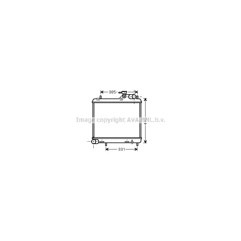 Radiateur, refroidissement du moteur AVA QUALITY COOLING HY2125
