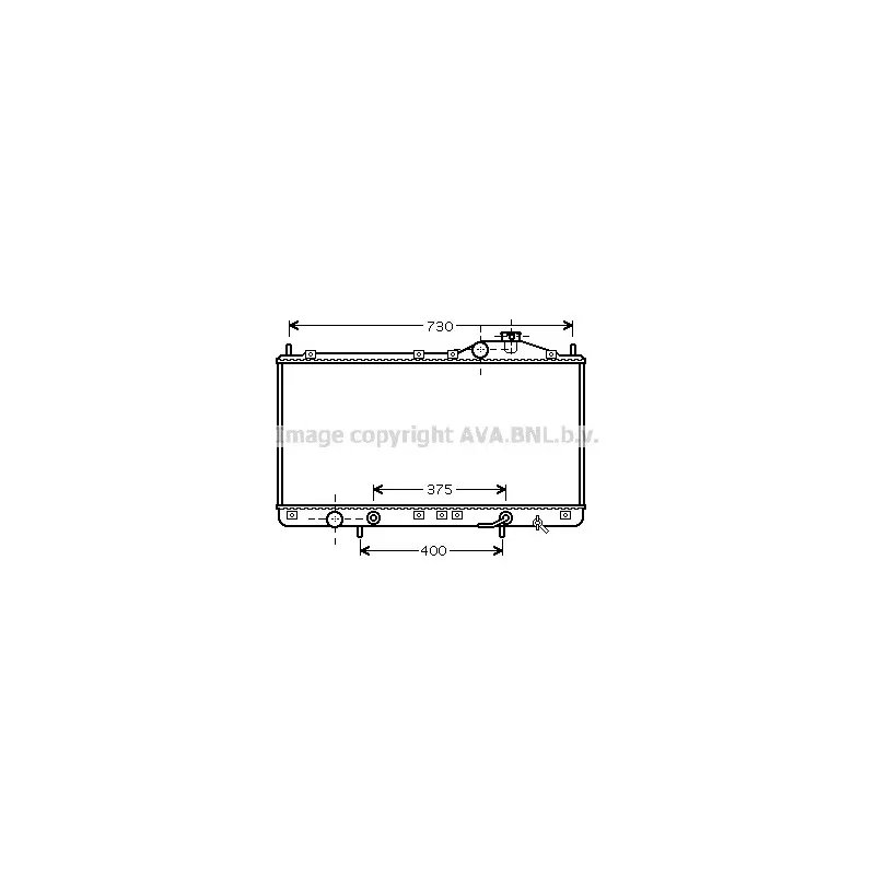 Radiateur, refroidissement du moteur AVA QUALITY COOLING HY2131
