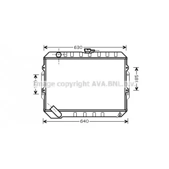 Radiateur, refroidissement du moteur AVA QUALITY COOLING