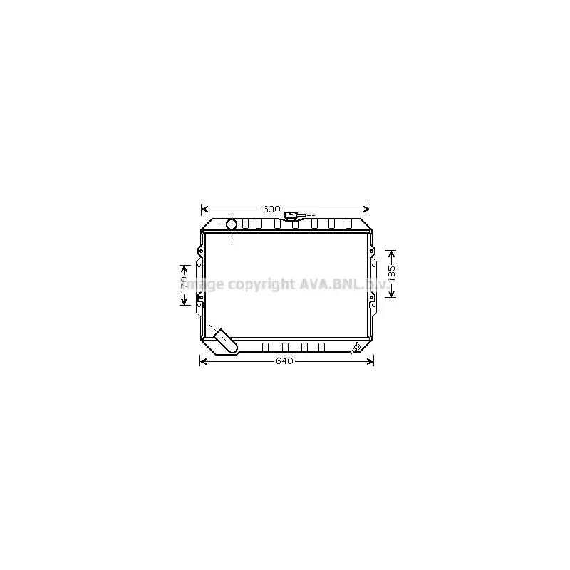 Radiateur, refroidissement du moteur AVA QUALITY COOLING HY2133