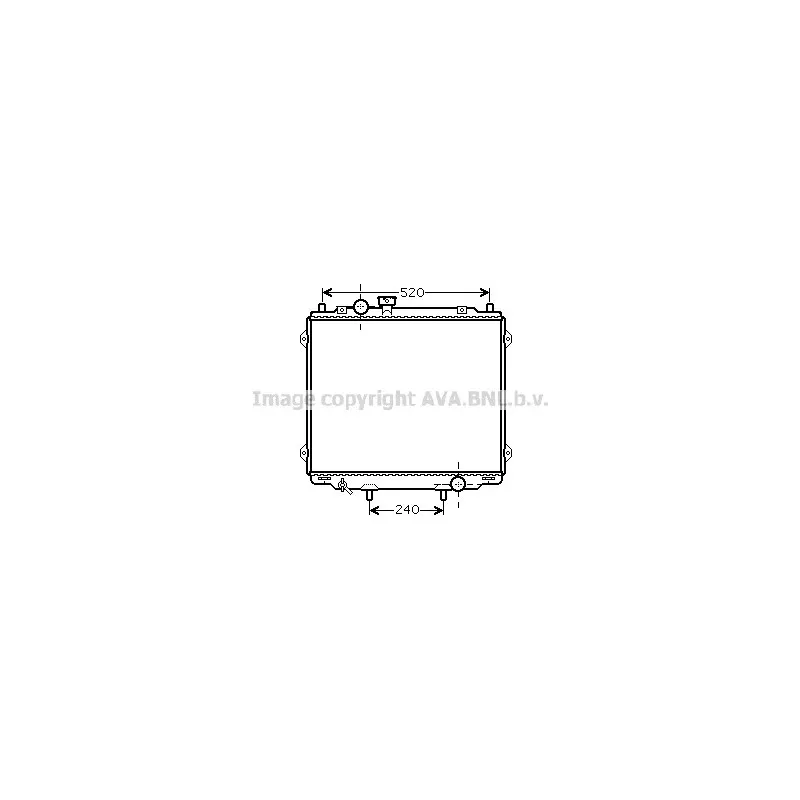 Radiateur, refroidissement du moteur AVA QUALITY COOLING HY2145