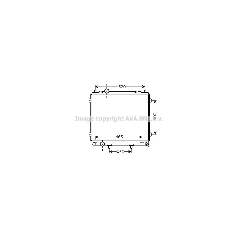 Radiateur, refroidissement du moteur AVA QUALITY COOLING HY2163