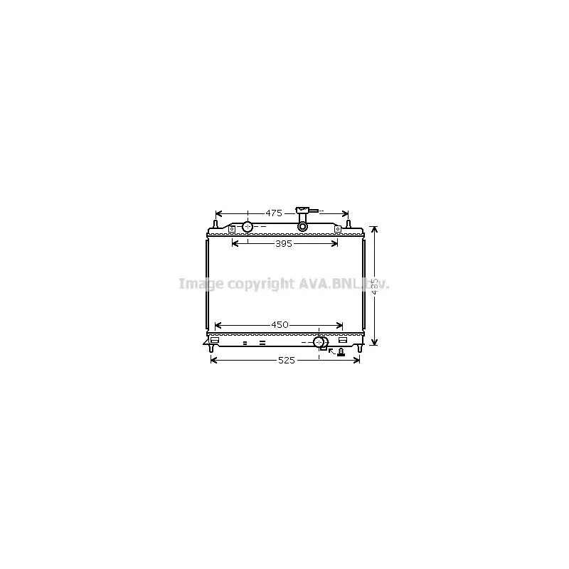 Radiateur, refroidissement du moteur AVA QUALITY COOLING HY2170