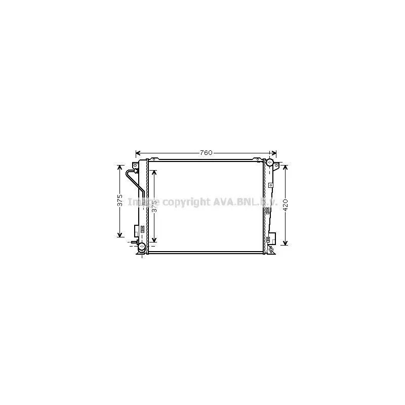 Radiateur, refroidissement du moteur AVA QUALITY COOLING HY2171