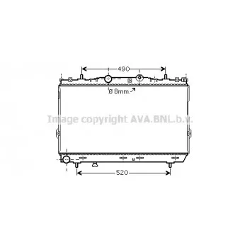 Radiateur, refroidissement du moteur AVA QUALITY COOLING HY2187
