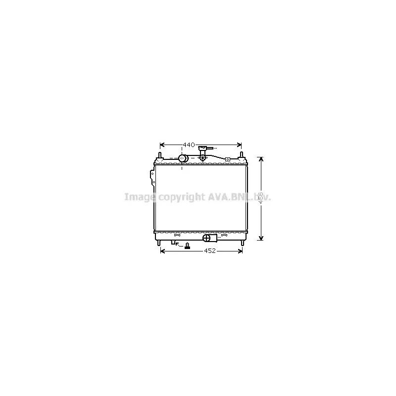 Radiateur, refroidissement du moteur AVA QUALITY COOLING HY2205