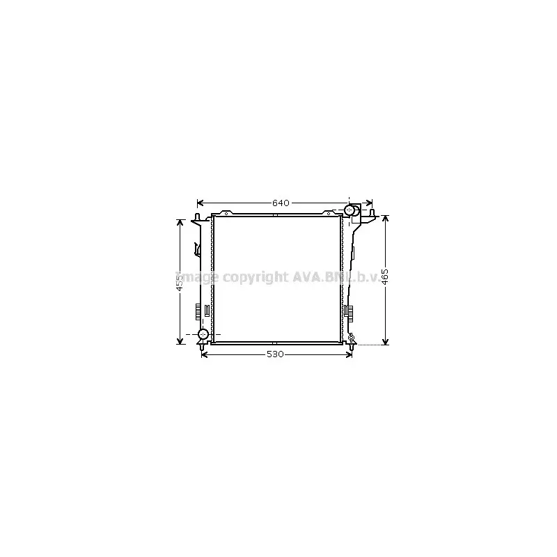 Radiateur, refroidissement du moteur AVA QUALITY COOLING HY2207