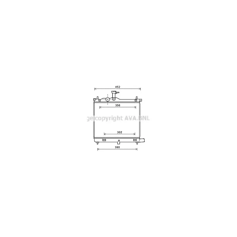 Radiateur, refroidissement du moteur AVA QUALITY COOLING HY2290