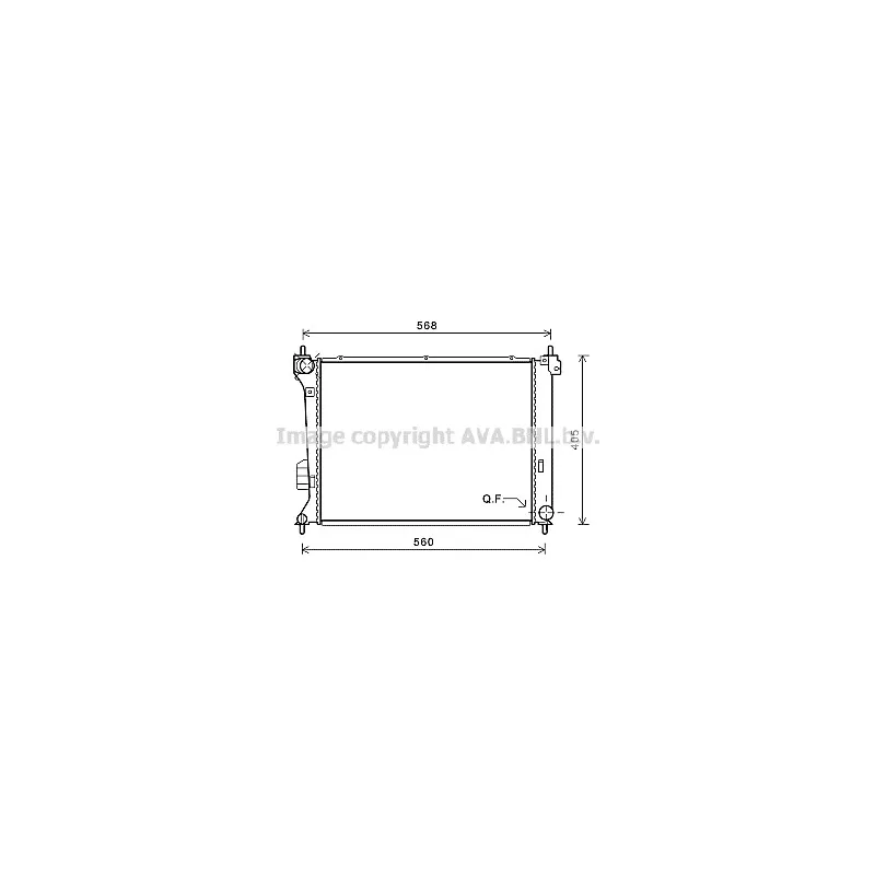 Radiateur, refroidissement du moteur AVA QUALITY COOLING HY2309