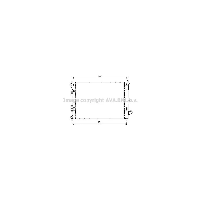 Radiateur, refroidissement du moteur AVA QUALITY COOLING HY2335