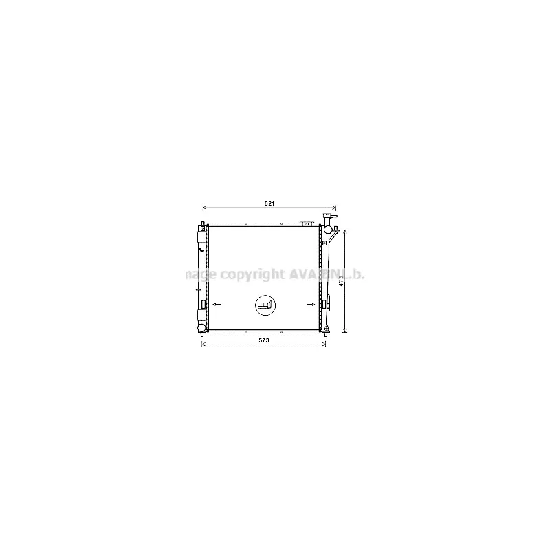 Radiateur, refroidissement du moteur AVA QUALITY COOLING HY2346