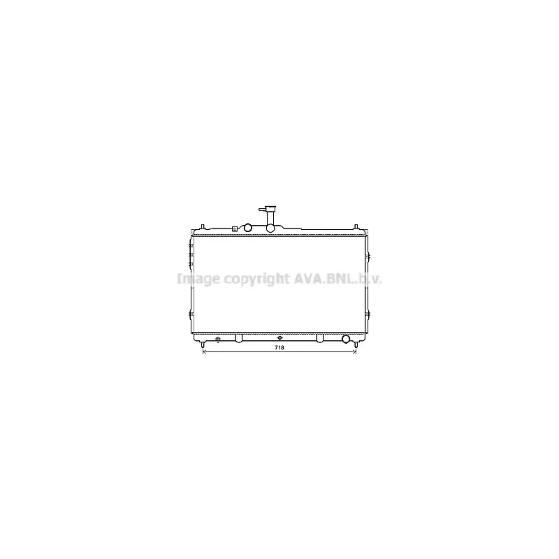 Radiateur, refroidissement du moteur AVA QUALITY COOLING HY2392